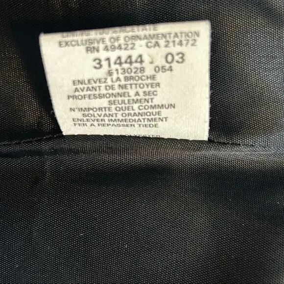 Vintage 80s Jessica McClintock Gunne Sax Black Strapless Mini Dress 7/8 - Picture 10 of 11